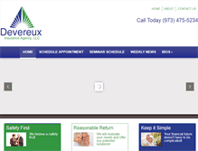 Tablet Screenshot of devereuxinsurance.com